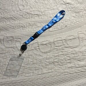 Blue Lanyard with ID Holder